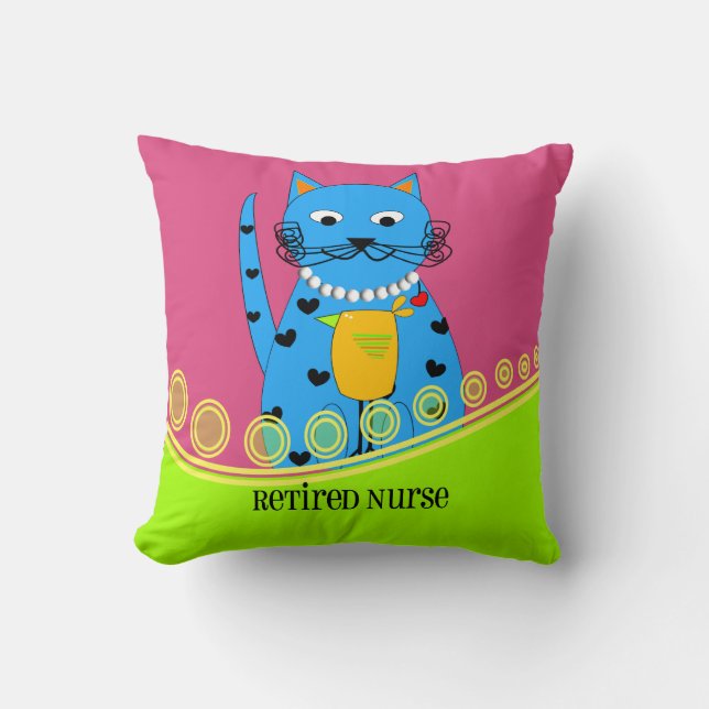 Gepensioneerd verpleegkuns Pillow Whimsical Kussen (Voorkant)