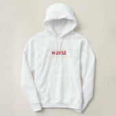 Gepensioneerd verpleegster Funny-cadeau voor terug Hoodie (Design voorkant)