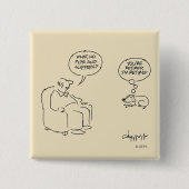 Gepensioneerd Vierkante Button 5,1 Cm (Voorkant)