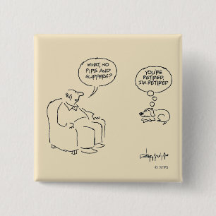 Gepensioneerd Vierkante Button 5,1 Cm