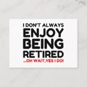 Gepensioneerd Visitekaartje (Voorkant)