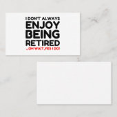 Gepensioneerd Visitekaartje (Voorkant / Achterkant)