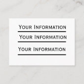 Gepensioneerd Visitekaartje (Achterkant)