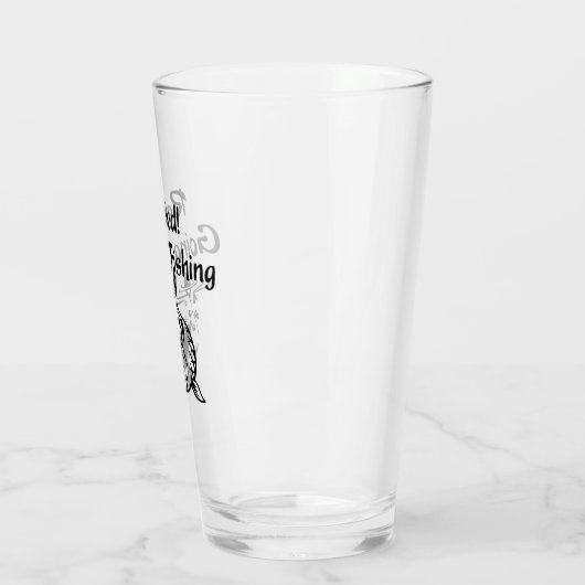 Gepensioneerd Vist zwarte tekst Glas (Links)