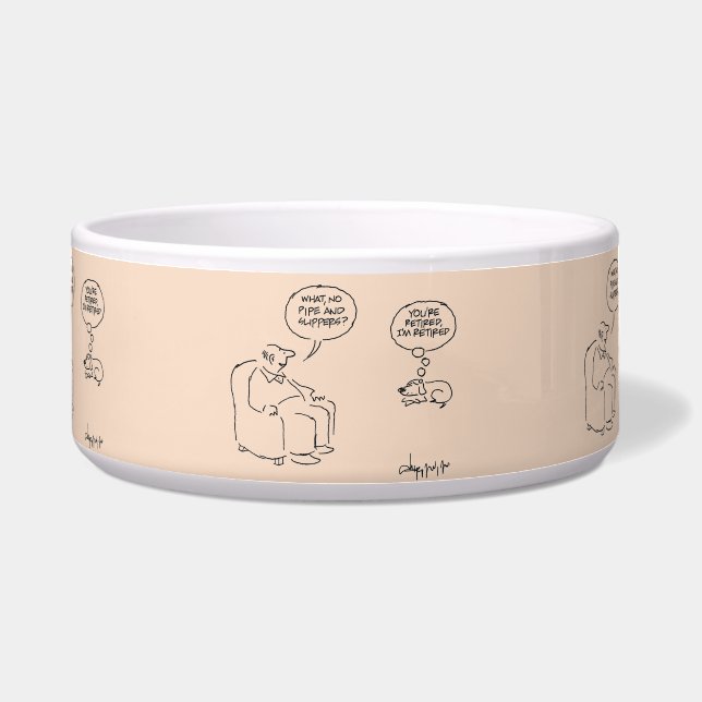 Gepensioneerd Voerbakje (Voorkant)