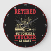 Gepensioneerd, voor altijd een trucker in hart en grote klok (Voorkant)
