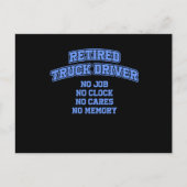 Gepensioneerd vrachtwagenchauffeur Funny Driver Gi Briefkaart (Voorkant)