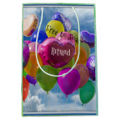 Gepensioneerd, Vrij om te zweven Medium Cadeauzakje (Voorkant)