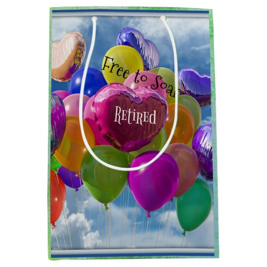 Gepensioneerd, Vrij om te zweven Medium Cadeauzakje (Voorkant)