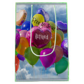 Gepensioneerd, Vrij om te zweven Medium Cadeauzakje (Achterkant)