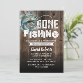 Gepensioneerd weg Vist buiten Man Pensioen Kaart (Staand voorkant)