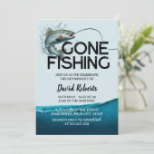 Gepensioneerd weg Vist buiten Man Pensioen Kaart (Staand voorkant)