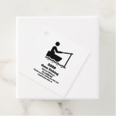 Gepensioneerd weg Vist moderne minimalistische pen Bedankjes Labels (In situ)