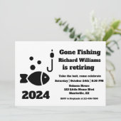 Gepensioneerd weg Vist moderne minimalistische pen Kaart (Staand voorkant)