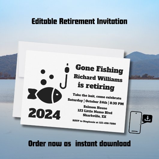 Gepensioneerd weg Vist moderne minimalistische pen Kaart