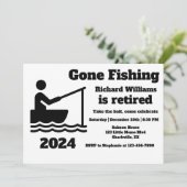 Gepensioneerd weg Vist moderne minimalistische pen Kaart (Staand voorkant)