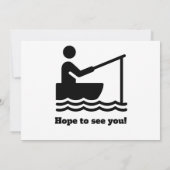 Gepensioneerd weg Vist moderne minimalistische pen Kaart (Achterkant)