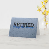 Gepensioneerd wenskaart kaart (Gele Bloem)