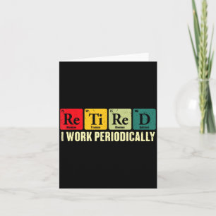 Gepensioneerd Werk Periodiek Scheikunde Pensioen Kaart