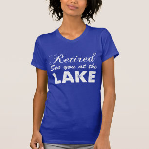 Gepensioneerd Zie je bij het meer (OP DARK) T-shirt