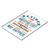 Gepensioneerd Zuster Anesthetist CRNA Way Happier Notitieboek (Linkerzijde)