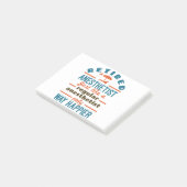 Gepensioneerd Zuster Anesthetist CRNA Way Happier Post-it® Notes (Schuin)