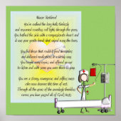 Gepensioneerd zuster Art Poster en gedicht (Voorkant)