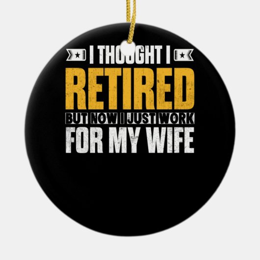 Gepensioneerde 2021 Gepensioneerde Gift dat ik dac Keramisch Ornament (Voorkant)