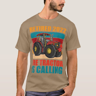Gepensioneerde 2022 Pensioner Tractor Farmer Retro T-shirt