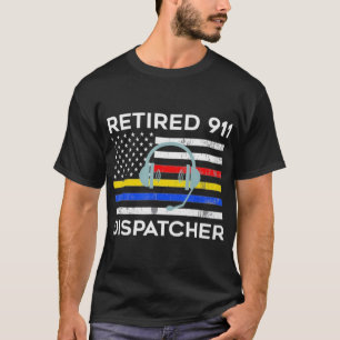 Gepensioneerde 911 vlag verzender t-shirt
