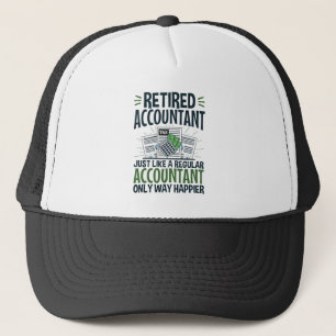 Gepensioneerde accountant Funny CPA Retirement Hap Trucker Pet