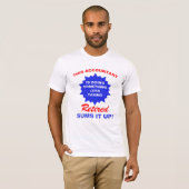 Gepensioneerde accountant Funny Retirement Gezegde T-shirt (Voorkant volledig)