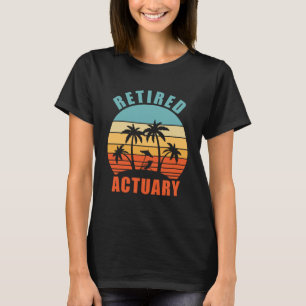 Gepensioneerde actuaris Happy Pensioen T-shirt