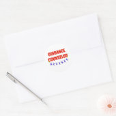 GEPENSIONEERDE ADVISEUR RONDE STICKER (Envelop)