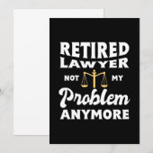 Gepensioneerde advocaat niet mijn probleem kaart (Voorkant / Achterkant)