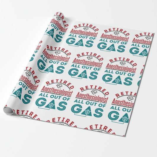Gepensioneerde anesthesioloog helemaal uit het gas cadeaupapier (Uitgerold)