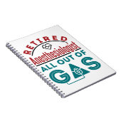 Gepensioneerde anesthesioloog helemaal uit het gas notitieboek (Rechterzijde)