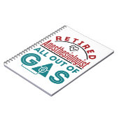 Gepensioneerde anesthesioloog helemaal uit het gas notitieboek (Linkerzijde)