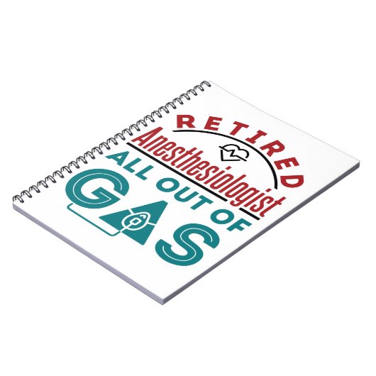 Gepensioneerde anesthesioloog helemaal uit het gas notitieboek (Linkerzijde)