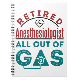 Gepensioneerde anesthesioloog helemaal uit het gas notitieboek