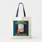 Gepensioneerde apotheker net als een reguliere apo tote bag (Voorkant)