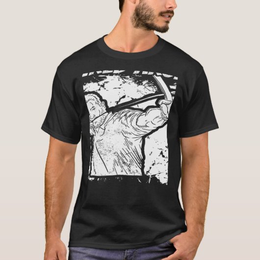Gepensioneerde Archer Bowman Bow Archer Archery Gr T-shirt (Voorkant)
