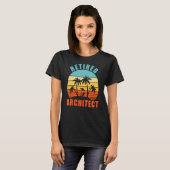 Gepensioneerde architect Funny Architecture Happy T-shirt (Voorkant volledig)