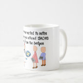 Gepensioneerde artikelen voor zuster-verhaal koffiemok (Voorkant rechts)