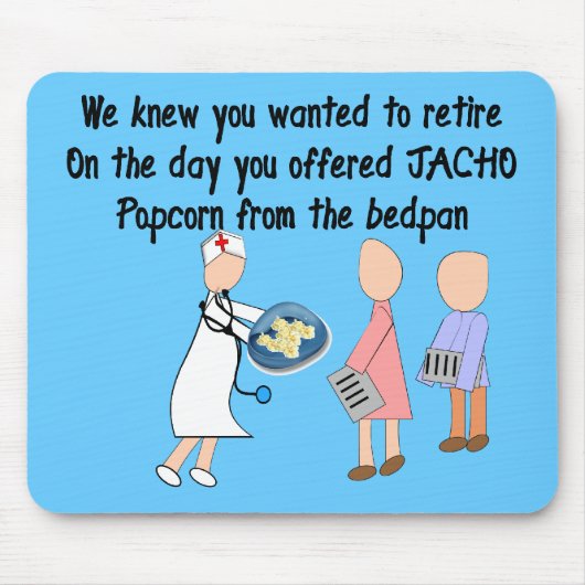 Gepensioneerde artikelen voor zuster-verhaal muismat (Voorkant)