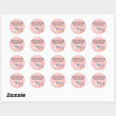 Gepensioneerde artikelen voor zuster-verhaal ronde sticker (Vel)