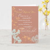 Gepensioneerde baas, Boss's Day Brown, Wildflower  Kaart (Gele Bloem)