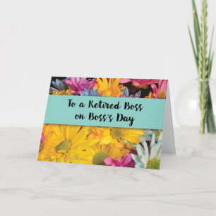 Gepensioneerde baas op Boss's Day Bedankt Gerbera
