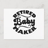 Gepensioneerde Baby Maker Grappig Vasectomie Cadea Briefkaart (Voorkant)