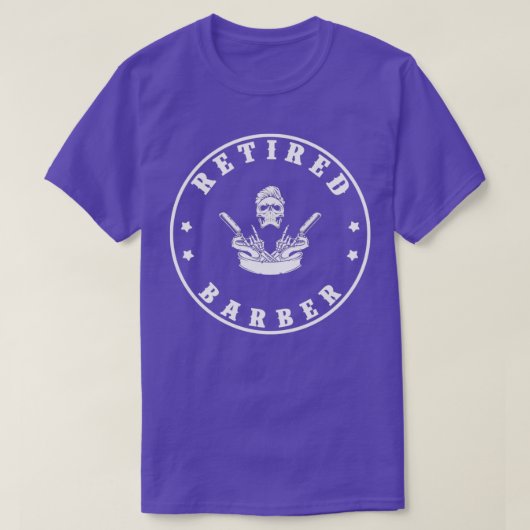 Gepensioneerde barber TShirt (Design voorkant)
